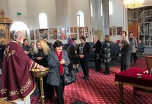 Света Литургија во Соборната црква Раѓање на Пресвета Богородица во Сиденхам (Спасовден)