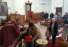 Света Литургија во црквата Свети Никола во Престон (Спасовден)