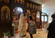 Света Литургија во манастирот Свети Прохор Пчински во Донибрук (Недела на Слепиот)