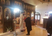 Света Литургија во манастирот Свети Прохор Пчински во Донибрук