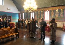 Света Литургија во црквата Свети Илија во Футскреј (Недела на Слепиот)