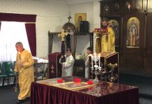 Света Литургија во црквата Света Богородица – Пречиста во Ливерпул (Седма недела по Велигден)