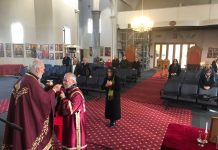 Света Литургија во Соборната црква во Сиденхам (6-та Недела по Педесетница)