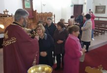 Света Литургија во црквата Свети Никола во Престон (Втора Недела по Педесетница)