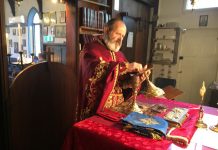 Света Литургија во црквата Свети Никола во Перт (4-та Недела по Педесетница)