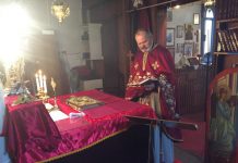 Света Литургија во црквата Свети Никола во Перт (5-та Недела по Педесетница)