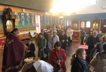 Света Литургија во црквата Свети Пророк Илија во Футскреј (3-та Недела по Педесетница)