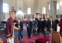 Света Литургија во Соборната црква Раѓање на Пресвета Богородица во Сиденхам