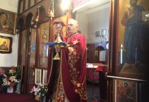 Света Литургија во црквата Свети Никола во Перт (Илинден)