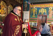 Света Литургија во црквата Свети Пророк Илија во Футскреј (7-ма Недела по Педесетница)