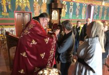 Света Литургија во црквата Свети Пророк Илија во Футскреј (9-та Недела по Педесетница)