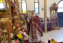 Света Литургија во црквата Света Злата Мегленска во Хоперс Кросинг (11-та Недела по Педесетница)