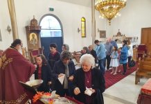 Света Литургија во црквата Света Злата Мегленска во Хоперс Кросинг (15-та Недела по Педесетница)