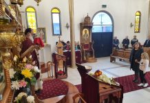 Света Литургија во црквата Света Злата Мегленска во Хоперс Кросинг (13-та Недела по Педесетница)