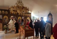 Света Литургија во манастирот Свети Прохор Пчински во Донибрук (14-та Недела по Педесетница)