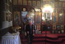 Света Литургија во црквата Свети Никола во Перт (11-та Недела по Педесетница)