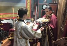 Света Литургија во црквата Свети Пророк Илија во Футскреј (16-та Недела по Педесетница)