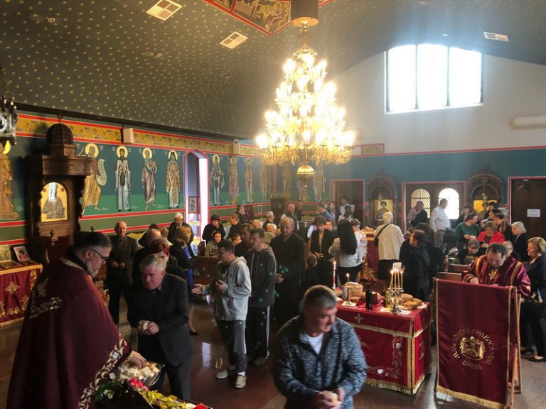 Света Литургија во црквата Свети Илија во Футскреј (Петковден)