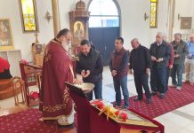 Света Литургија во црквата Светa Злата Мегленска во Хоперс Кросинг (22 Недела по Педесетница)