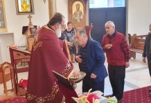 Света Литургија во црквата Света Злата Мегленска во Хоперс Кросинг (23-та Недела по Педесетница)