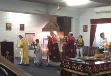 Света Литургија во црквата Света Богородица – Пречиста во Ливерпул (21 Недела по Педесетница)