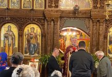 Света Литургија во црквата Света Петка во Мил Парк (22 Недела по Педесетница)