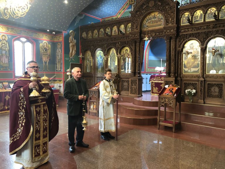 Света Литургија во црквата Свети Пророк Илија во Футскреј (21 Недела по Педесетница)