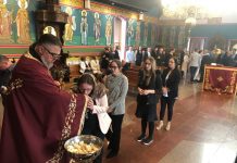 Света Литургија во црквата Свети Пророк Илија во Футскреј (22 Недела по Педесетница)