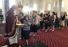 Света Литургија во Соборната црква во Сиденхам (Недела на светите Праотци)