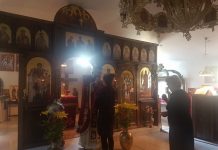 Света Литургија во манастирот на Свети Прохор Пчински во Донибрук (Спомен на преподобниот Нектариј Битолски)