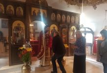 Света Литургија во манастирот Свети Прохор Пчински во Донибрук (26-та Недела по Педесетница)