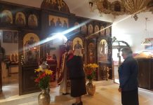 Света Литургија во манастирот на Свети Прохор Пчински во Донибрук (Спомен на Св.вмч. Варвара)