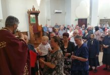 Молитвено одбележан храмовиот празник во црквата Свети Никола во Престон