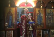 Света Литургија во црквата Свети Никола во Перт (24-та Недела по Педесетница)