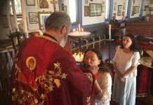 Света Литургија во црквата Свети Никола во Перт (26-та Недела по Педесетница)