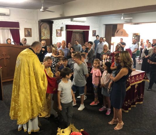 Света Литургија во црквата Света Богородица - Пречиста во Ливерпул (24-та Недела по Педесетница)