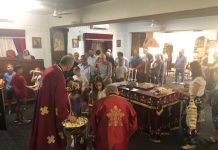 Света Литургија во црквата Света Богородица – Пречиста во Ливерпул (Недела на светите Праотци)