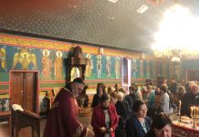Света Литургија во црквата Свети Пророк Илија во Футскреј (Воведение на Богородица – Пречиста)