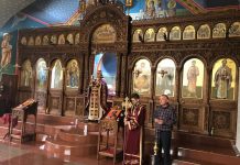 Света Литургија во црквата Свети Пророк Илија во Футскреј (26-та Недела по Педесетница)