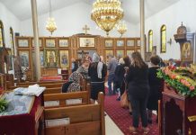 Света Литургија во црквата Света Злата Мегленска во Вереби (Спомен на Свети Наум Охридски)