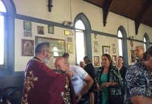 Света Литургија во црквата Свети Никола во Перт (Спомен на Свети Наум Охридски)