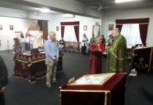 Света Литургија во црквата Света Богородица - Пречиста во Ливерпул (Недела на Митарот и Фарисејот)