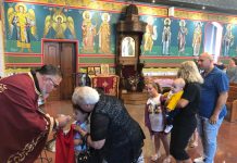 Света Литургија во црквата Свети Пророк Илија во Футскреј (33-та Недела по Педесетница)