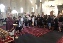 Света Литургија во Соборната црква во Сиденхам (Сиропусна недела)