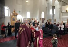 Света Литургија во Соборната црква во Сиденхам (Недела на Православието)