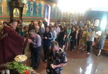 Света Литургија во црквата Свети Пророк Илија во Фуцкреј (Проштална недела)