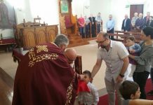 Света Литургија во црквата Свети Никола во Престон (Проштална недела)