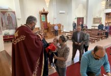 Света Литургија во црквата Свети Никола во Престон (Втора недела од Великиот пост)