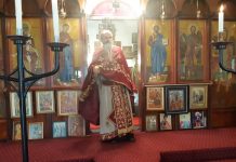 Света Литургија во црквата Свети Никола во Перт