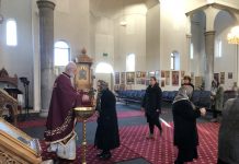 Света Литургија во Соборната црква во Сиденхам (3-та Недела по Педесетница)